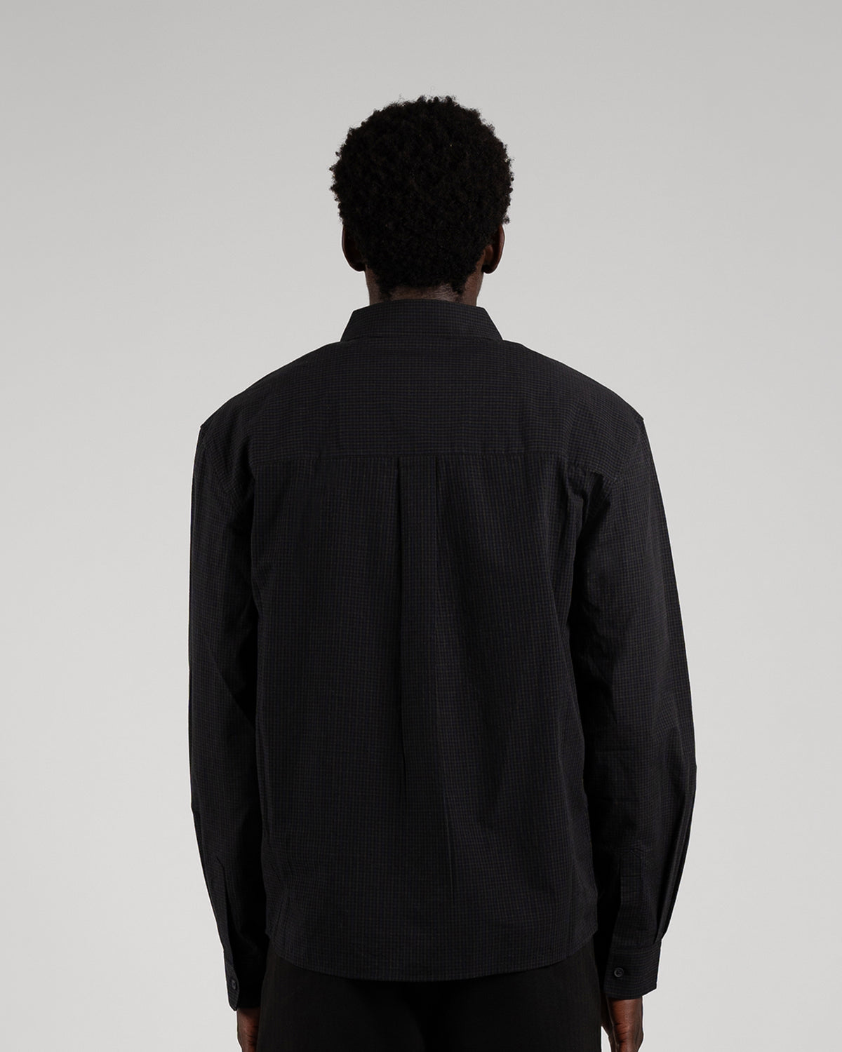 Prohibited | Alpine Checkered Dress Shirt - Black/Dark Blue