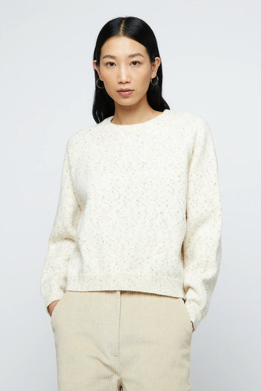 Wild Pony Marbled Knit Sweater - Beige