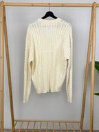 HUF TT Jacquard Cardigan - Natural - Kubanna