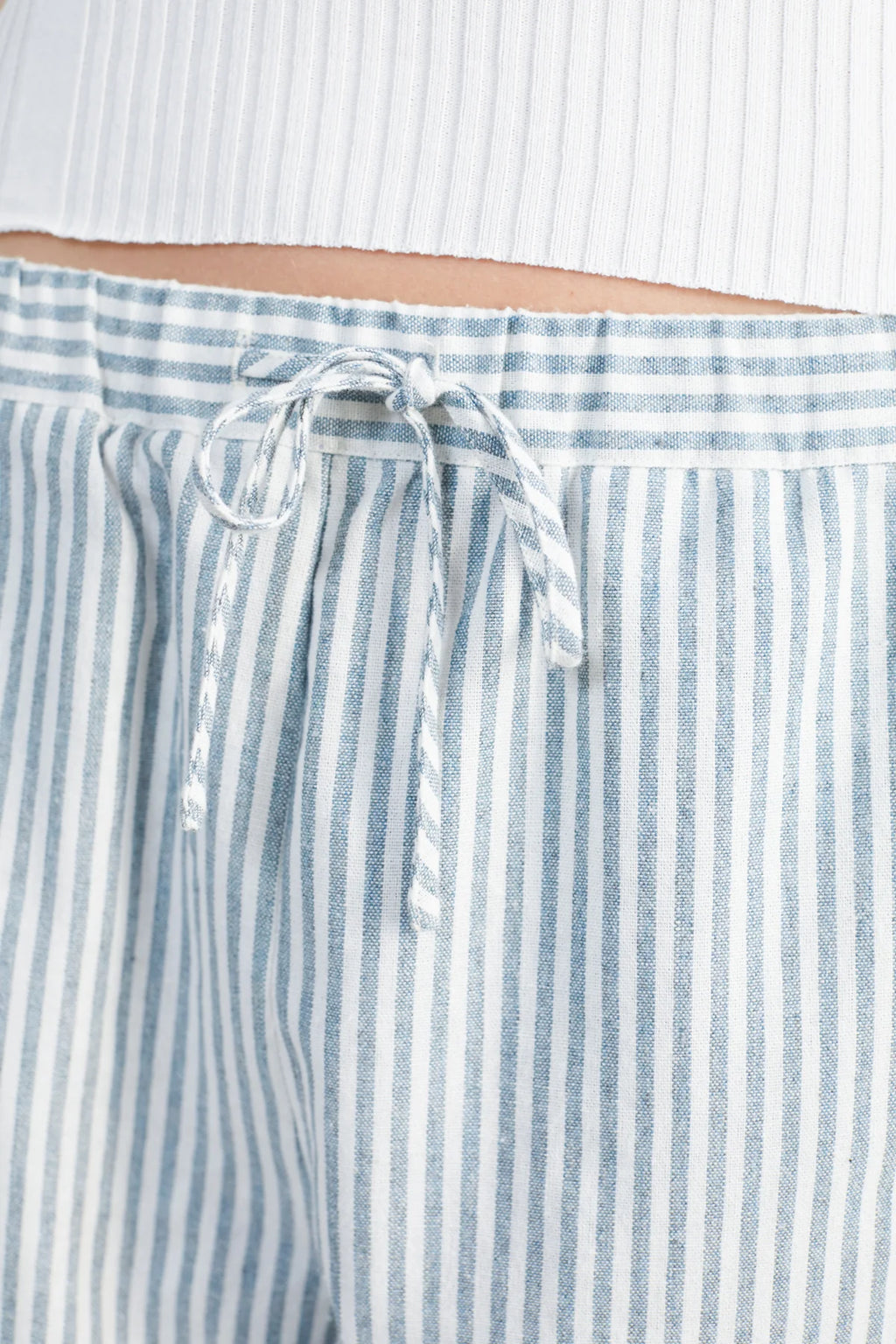 24 Colours Striped Pants - White/Green - Kubanna