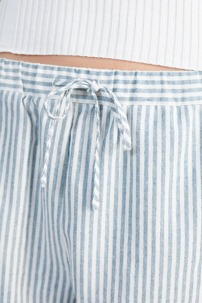 24 Colours Striped Pants - White/Green