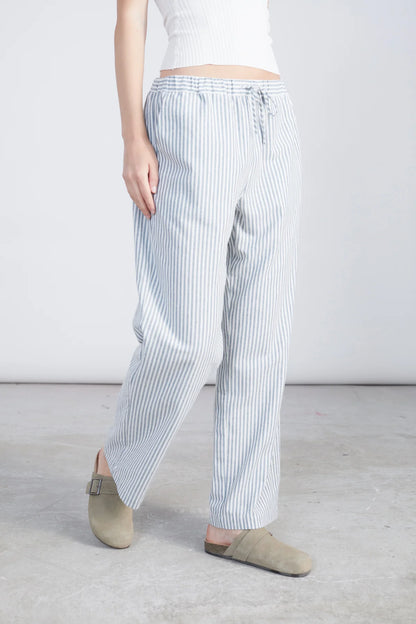 24 Colours Striped Pants - White/Green