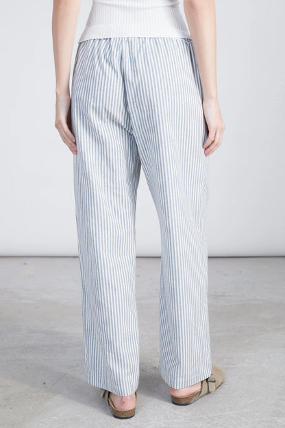 24 Colours Striped Pants - White/Green
