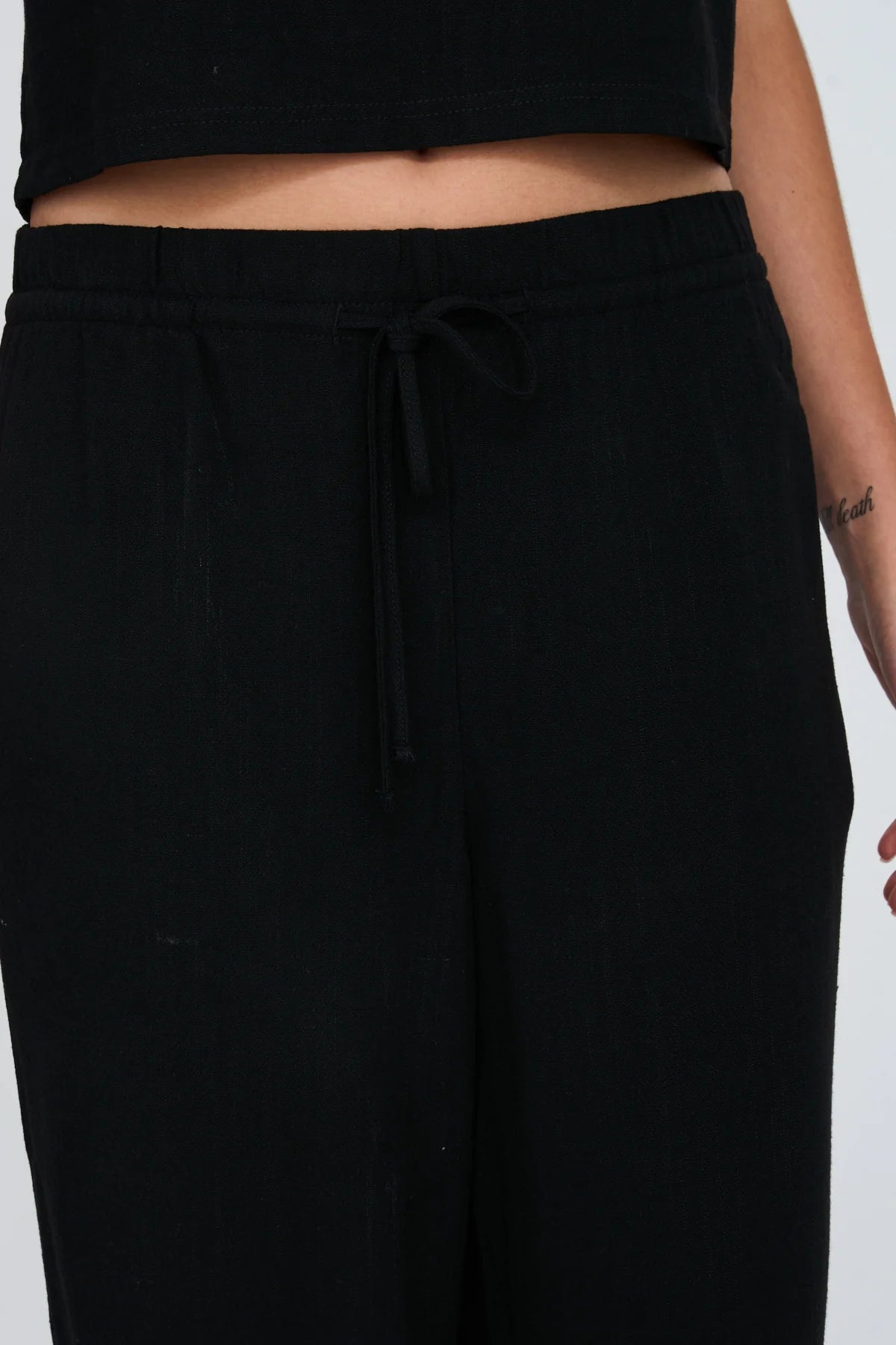 24 Colours Straight - Leg Pants - Black - Kubanna