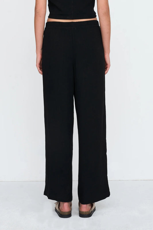 24 Colours Straight-Leg Pants - Black