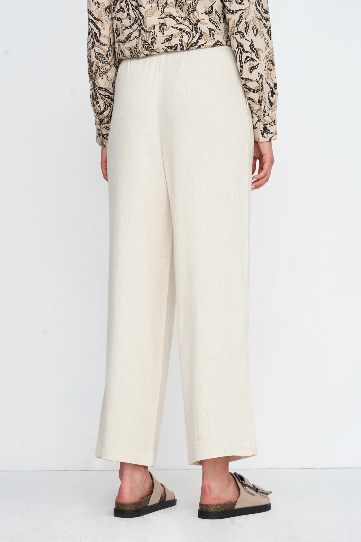 24 Colours Straight - Leg Pants - Beige - Kubanna