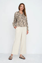 24 Colours Straight - Leg Pants - Beige - Kubanna