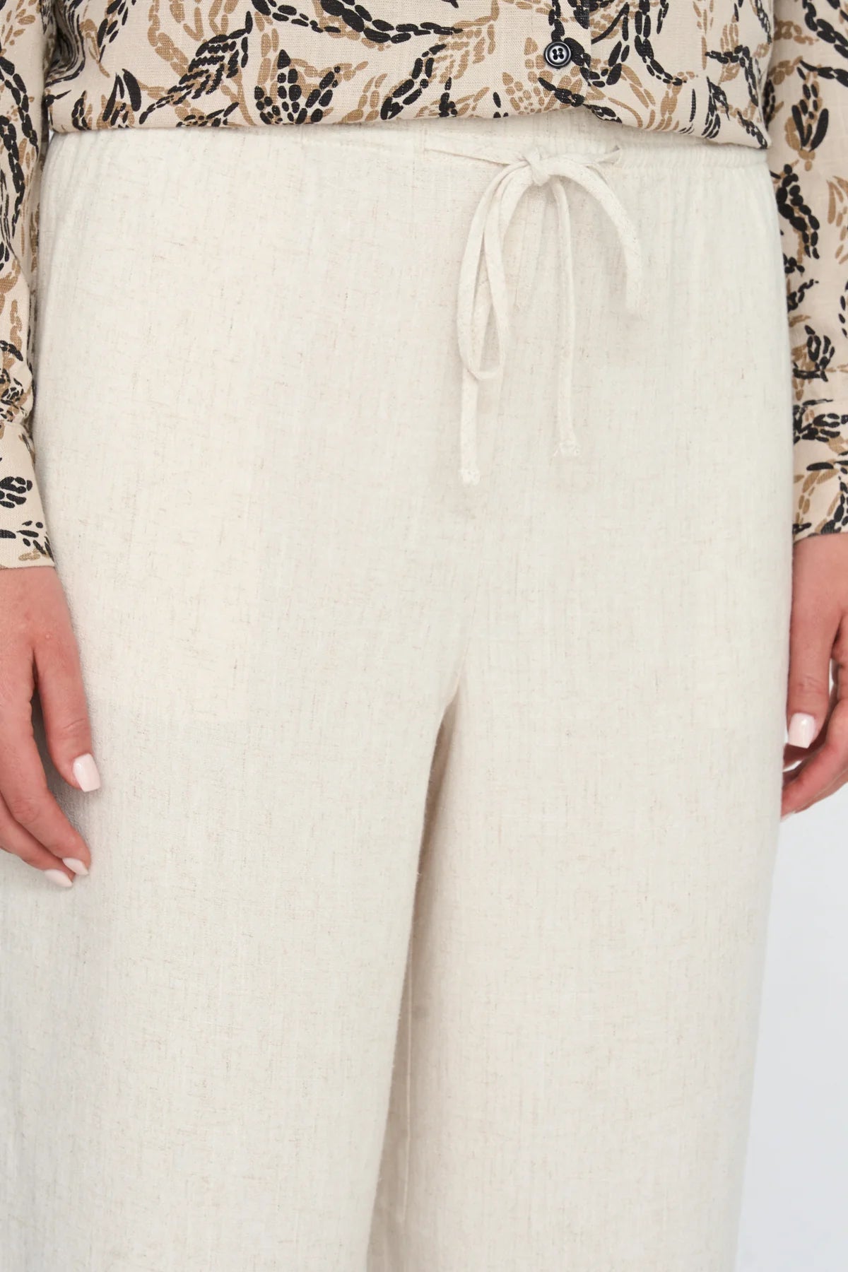 24 Colours Straight - Leg Pants - Beige - Kubanna