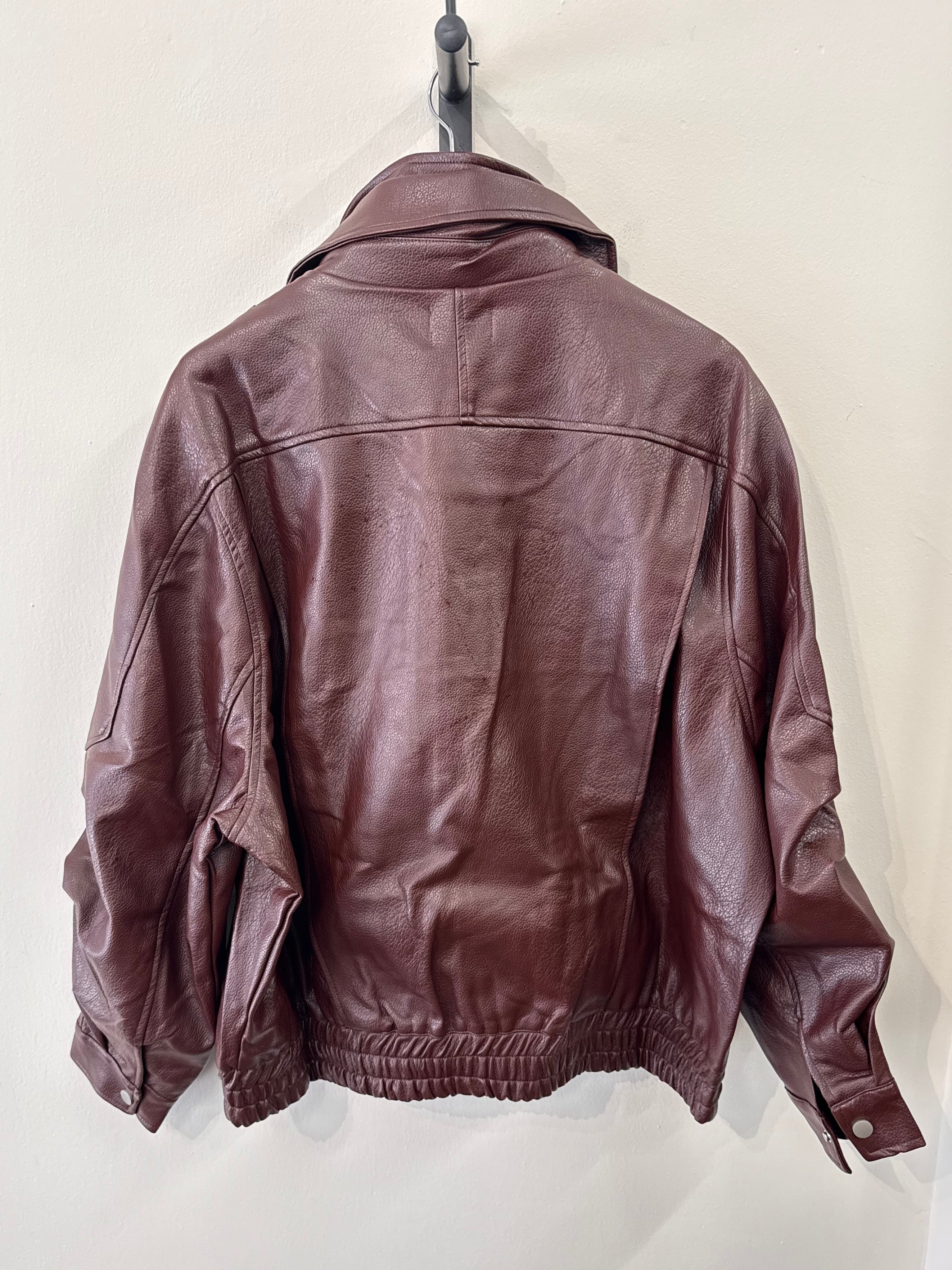Not A Label | Emilia PU Jacket - Bordeaux