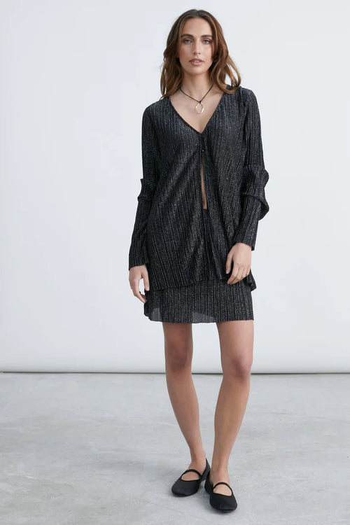 24 colours Skirt with Glitters - Black/Silver - Kubanna