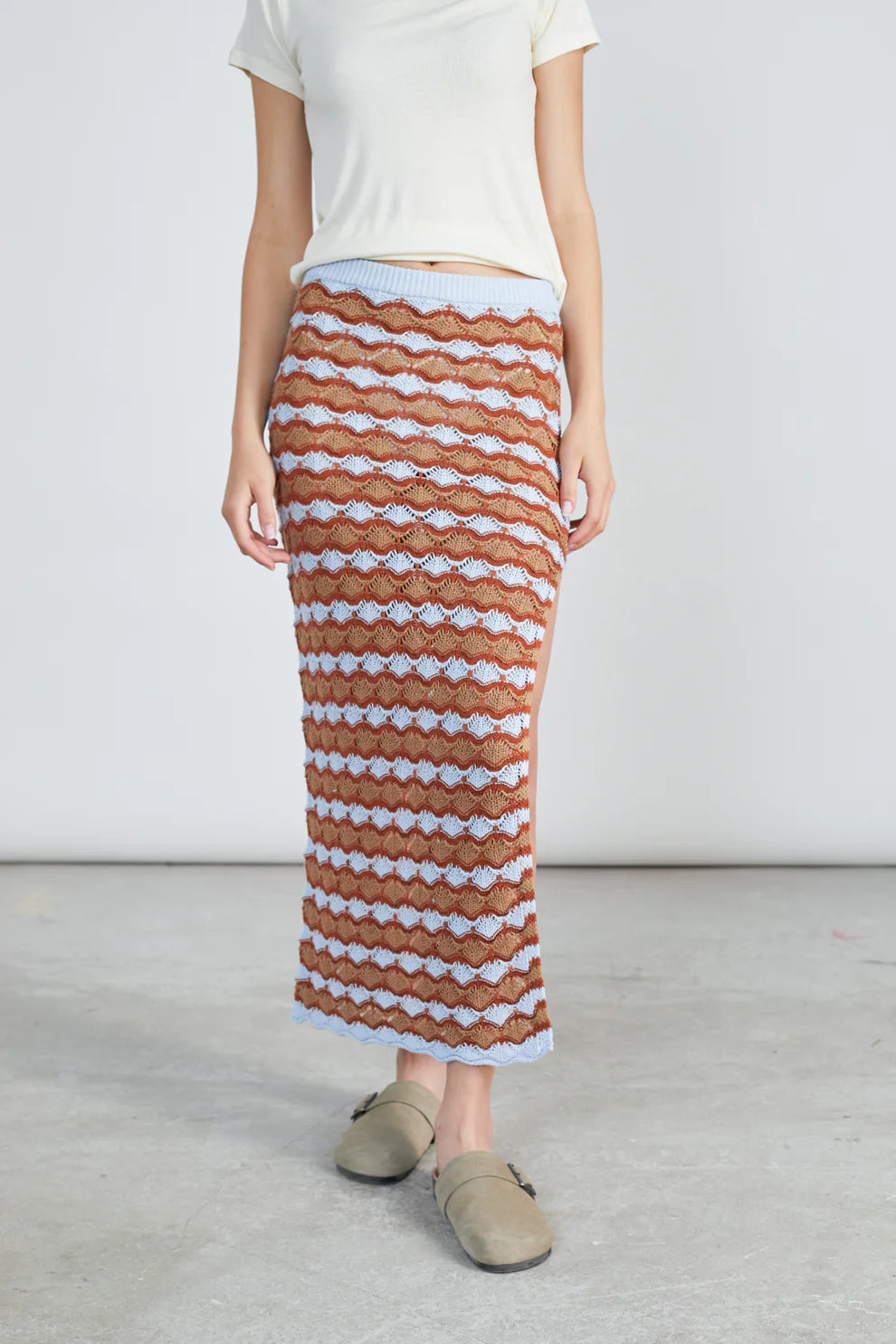 24 Colours crochet skirt - Blue/Mix
