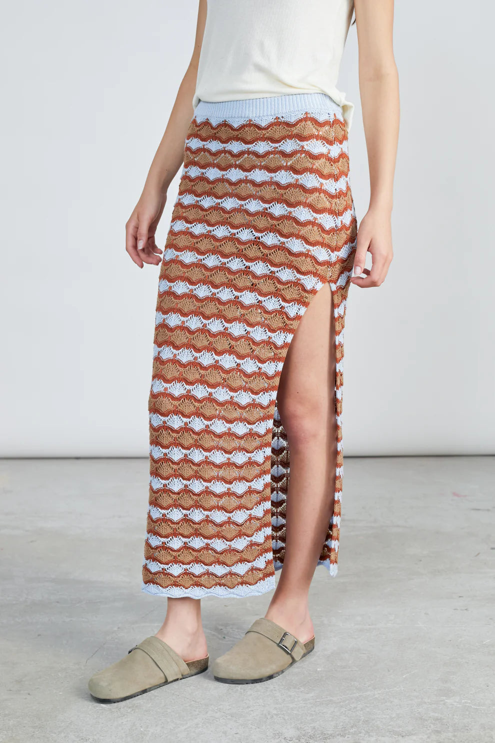 24 Colours crochet skirt - Blue/Mix