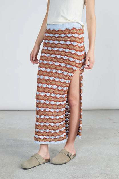 24 Colours crochet skirt - Blue/Mix