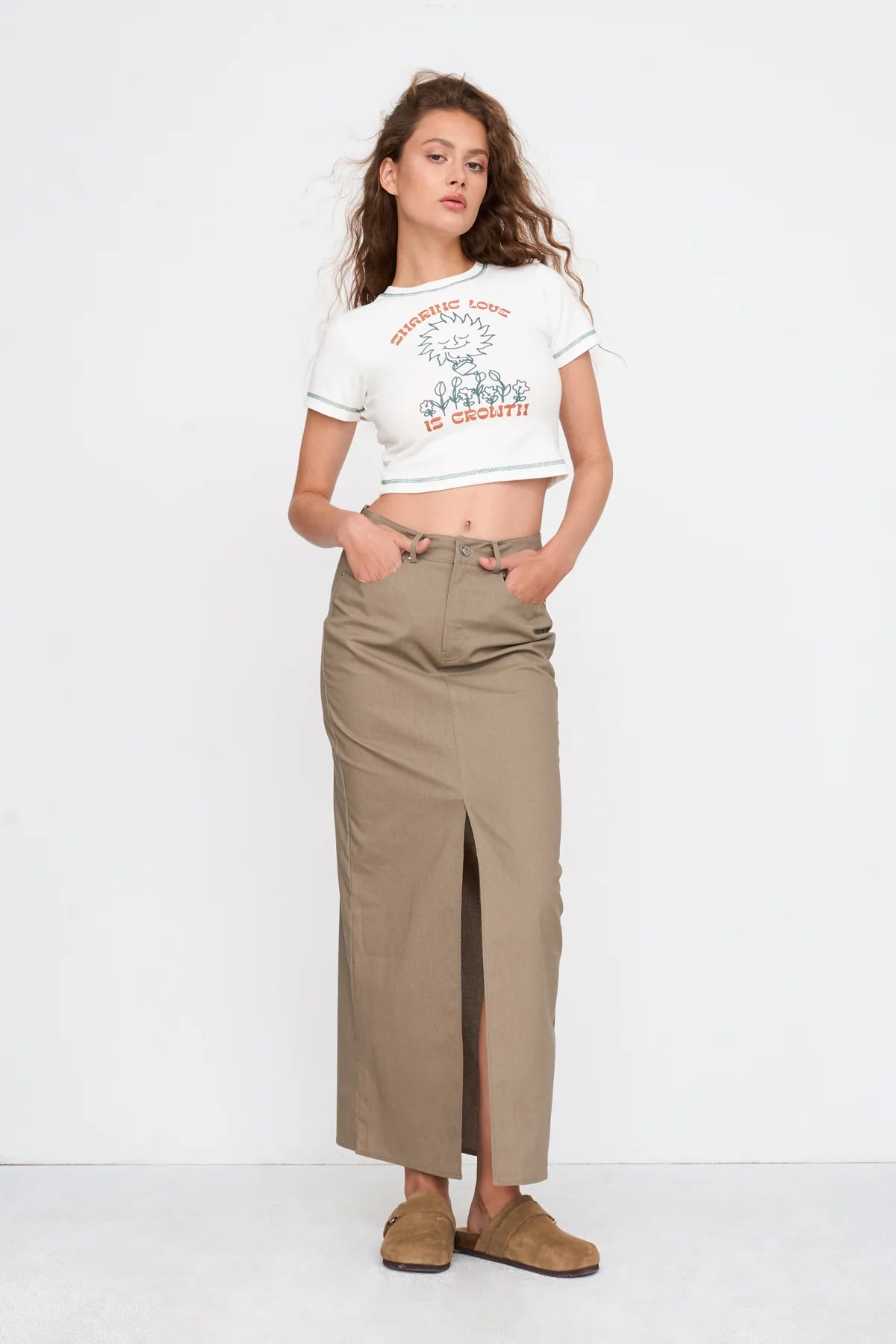24 Colours Skirt - Green - Kubanna