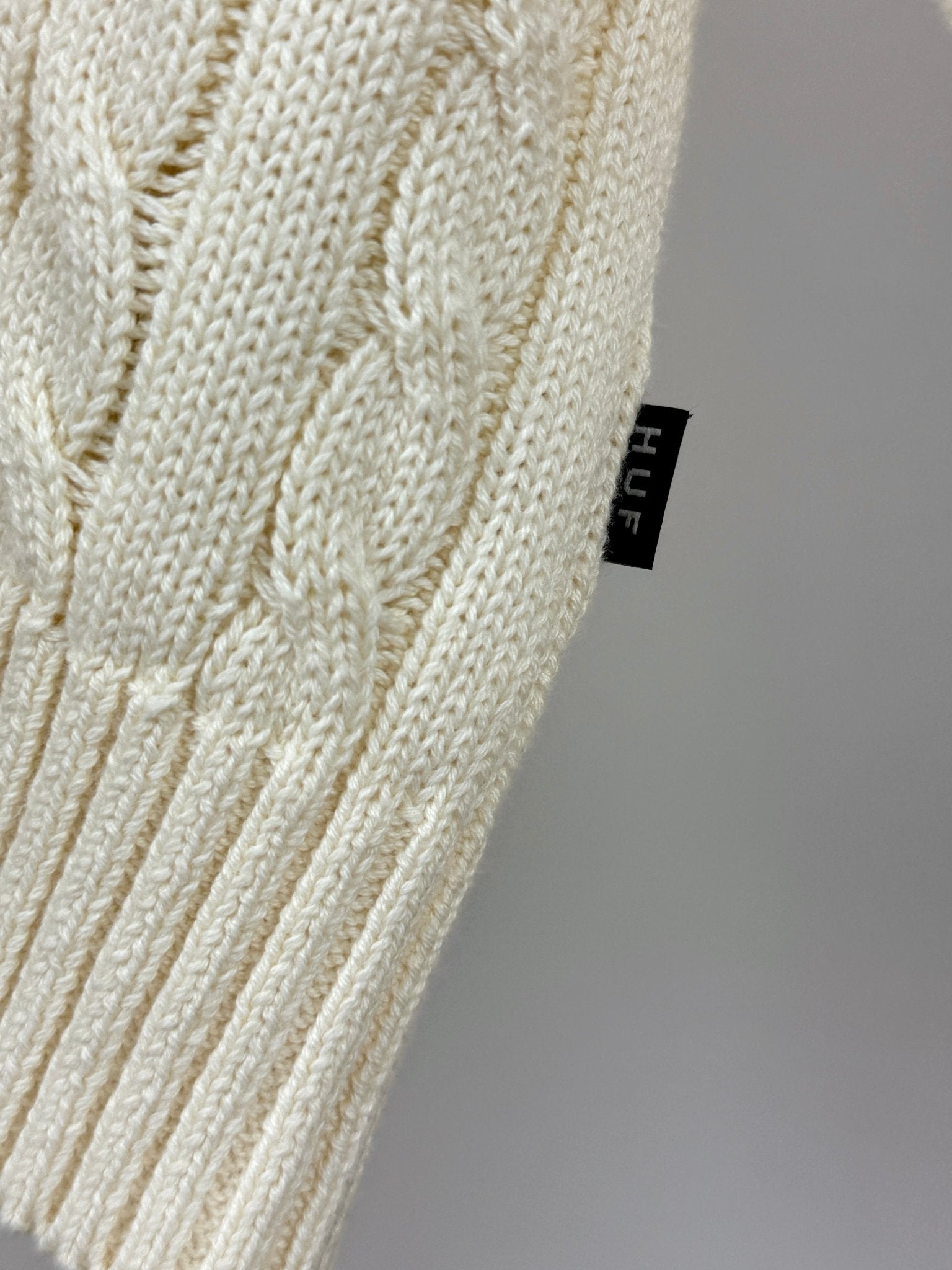 HUF TT Jacquard Cardigan - Natural - Kubanna