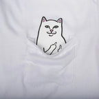 RIPNDIP Lord Nermal Pocket T-Shirt - White - Kubanna