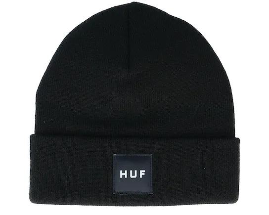 HUF ESSENTIALS BOX LOGO- BLACK