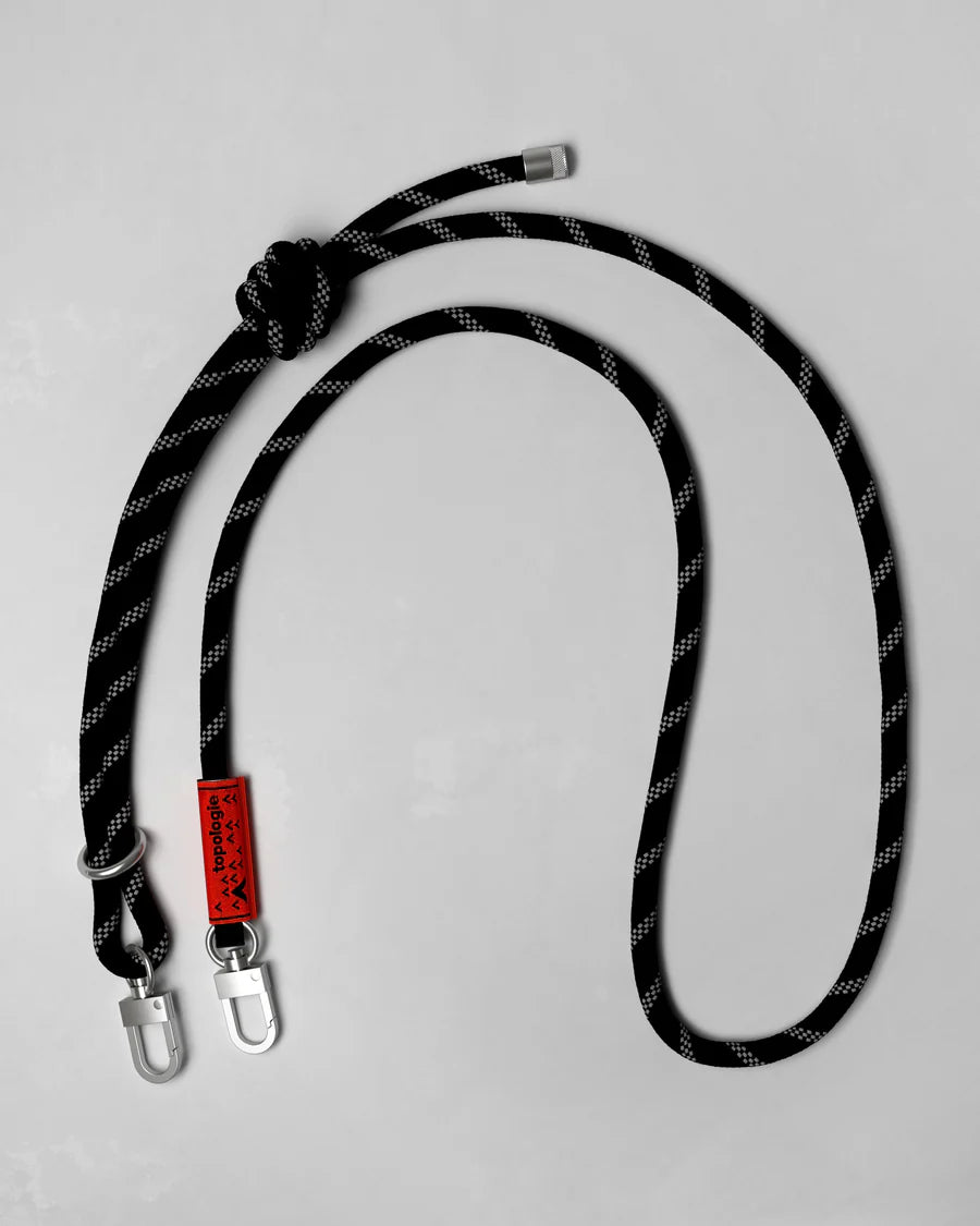Topologie 8mm Rope Strap - Black Reflective