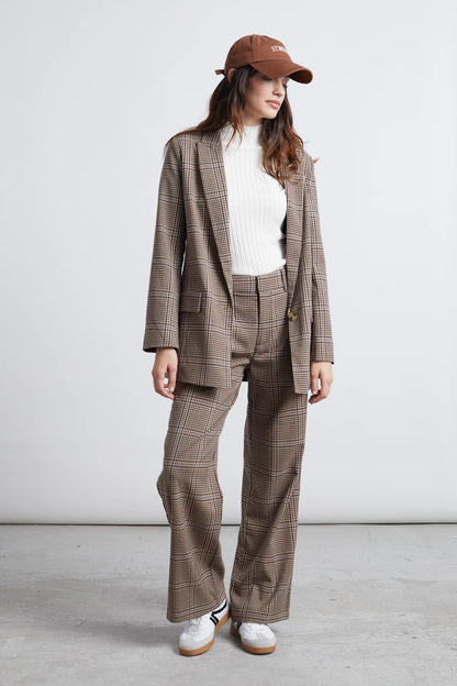 24 Colours Blazer with Checkered Pattern