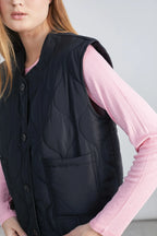 24 Colours Quilted Vest - Black - Kubanna