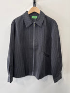 Not A Label | Parker Jacket - Grey Pinstripe