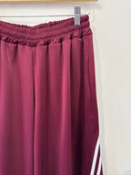 Not A Label | Sporty Track Pants - Bordeaux/White