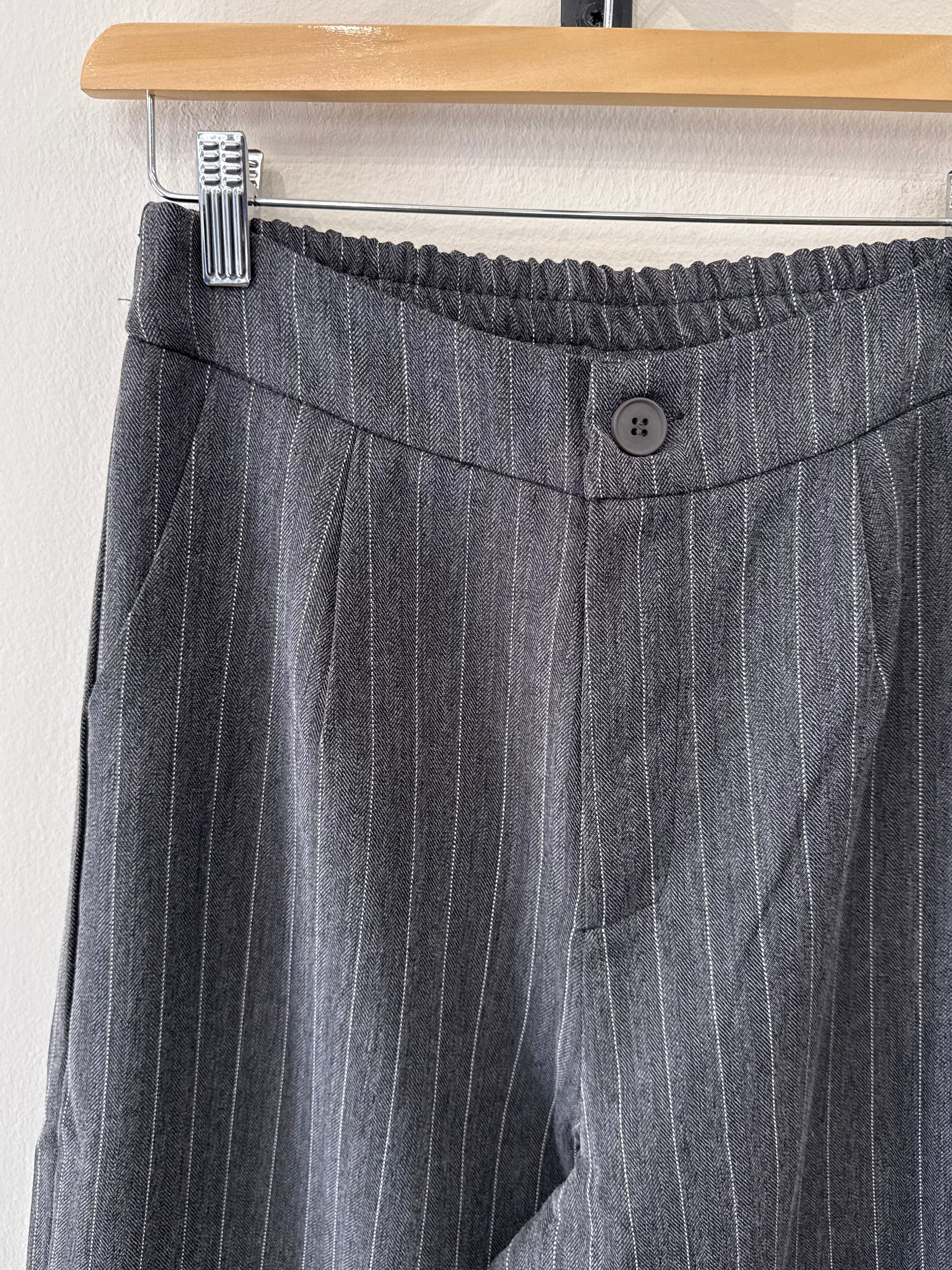 Not A Label | Parker Pants - Grey Pinstripe