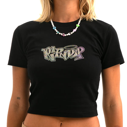 RIPNDIP Angels Baby Cropped T-shirt - Black