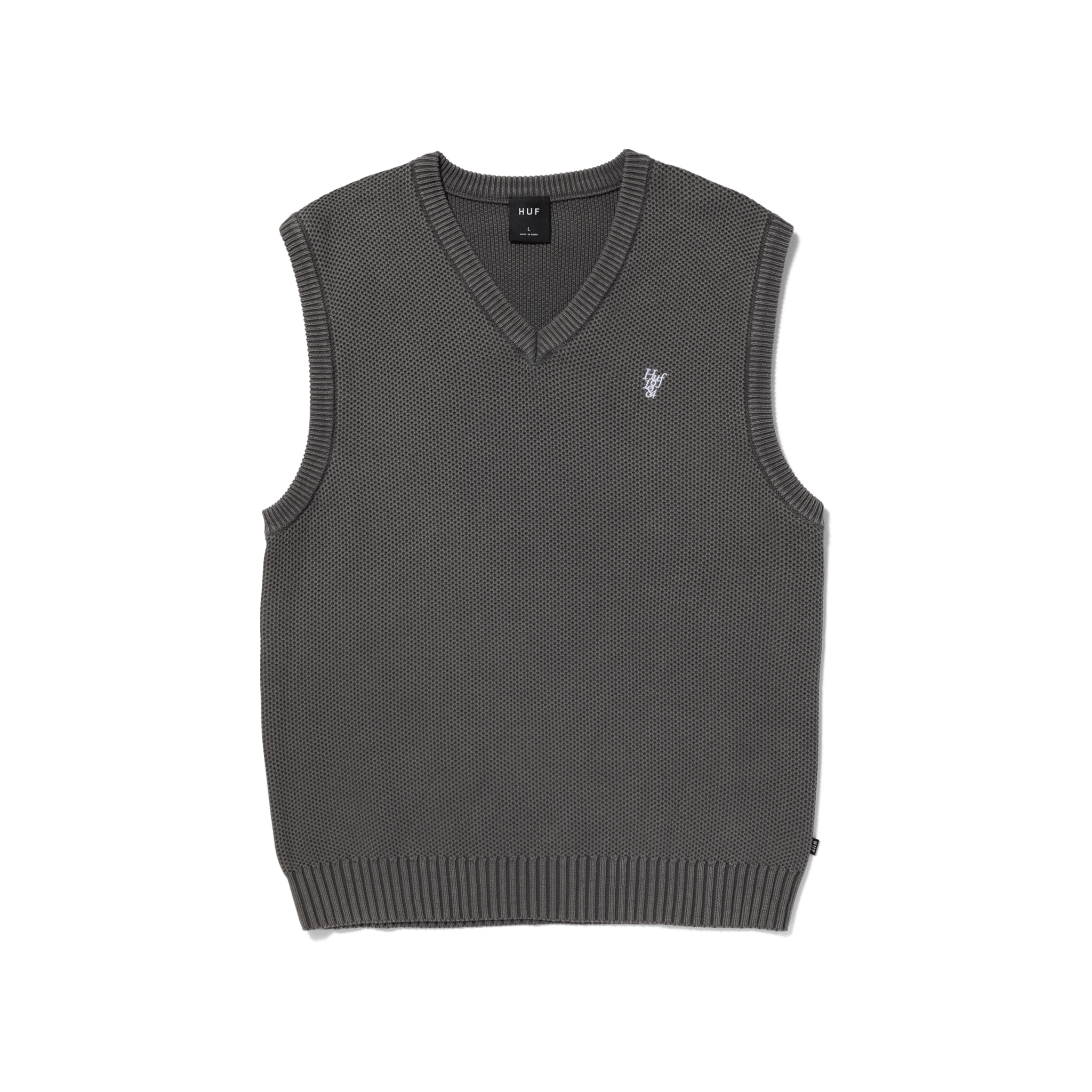 HUF Anton Sweater Vest - Black - Kubanna