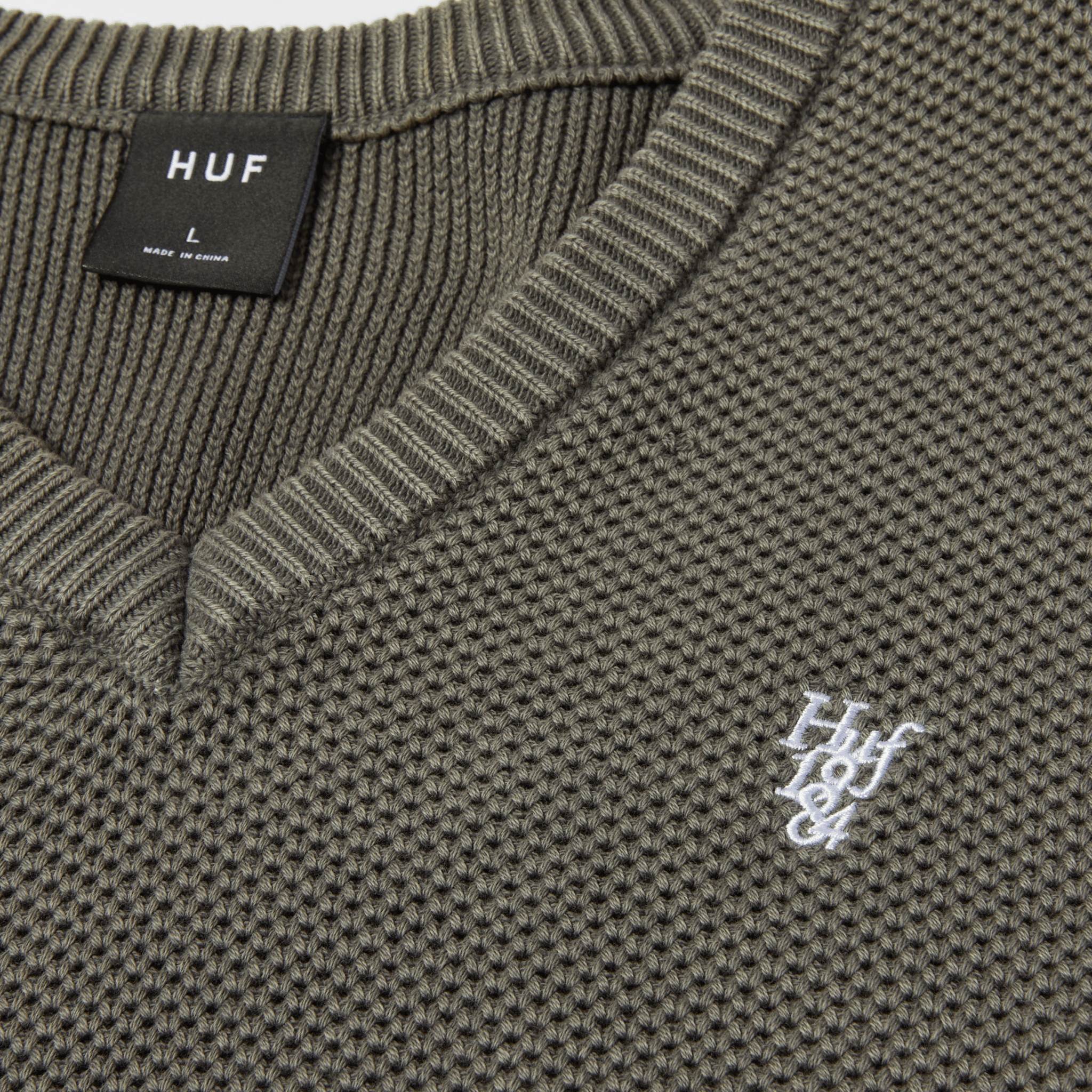 HUF Anton Sweater Vest - Black - Kubanna