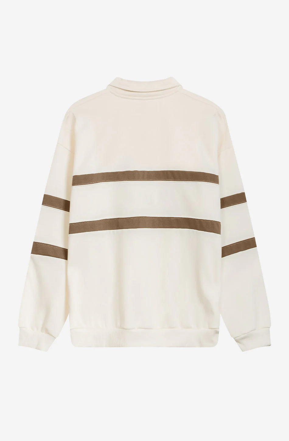 Kaotiko Berwin Polo Crewneck - Ivory/Camel