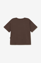 Kaotiko | Bouquet Cropped T-shirt - Brown