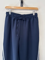Tracy Curve Stripe Pants - Navy/White