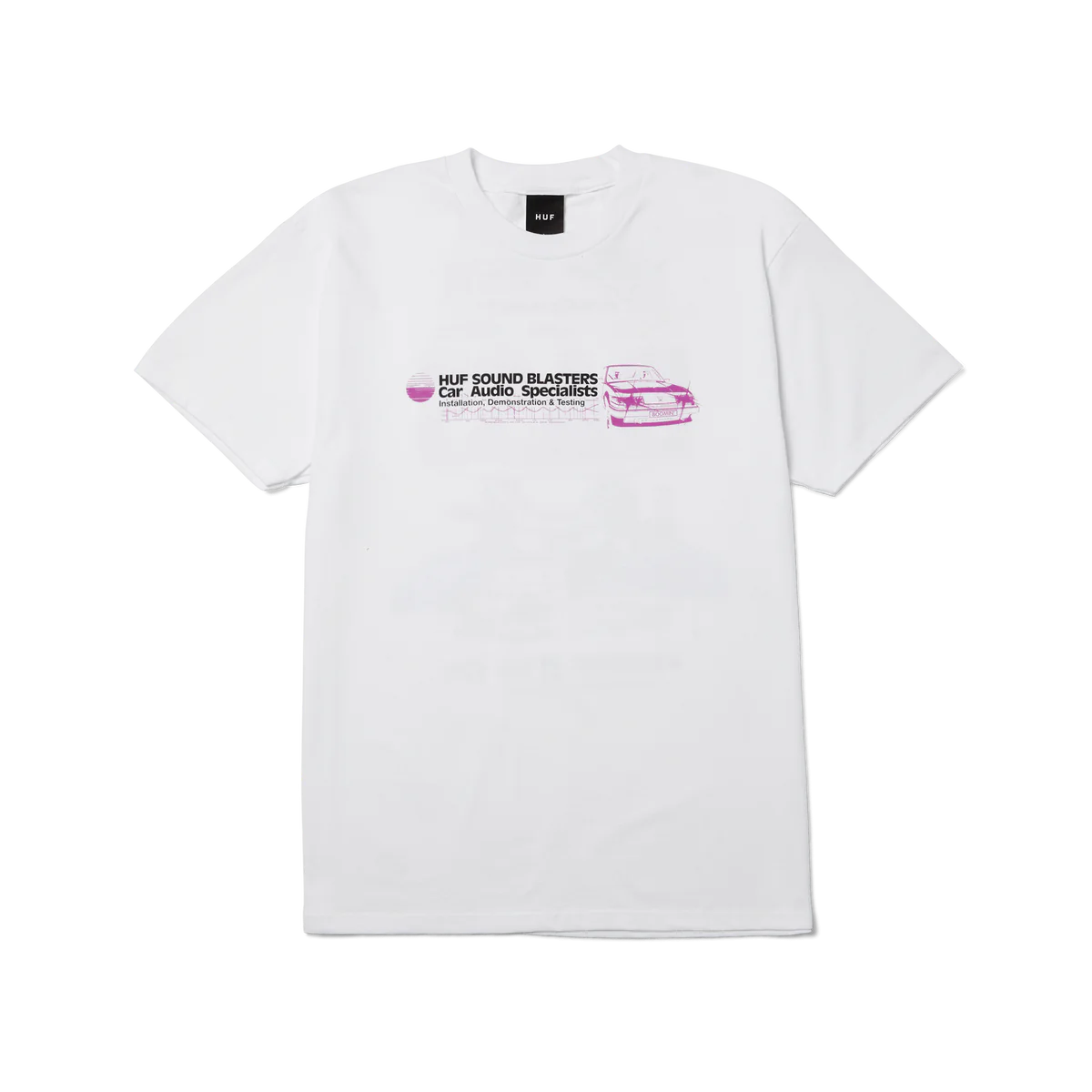 HUF Bass Power Tee - White