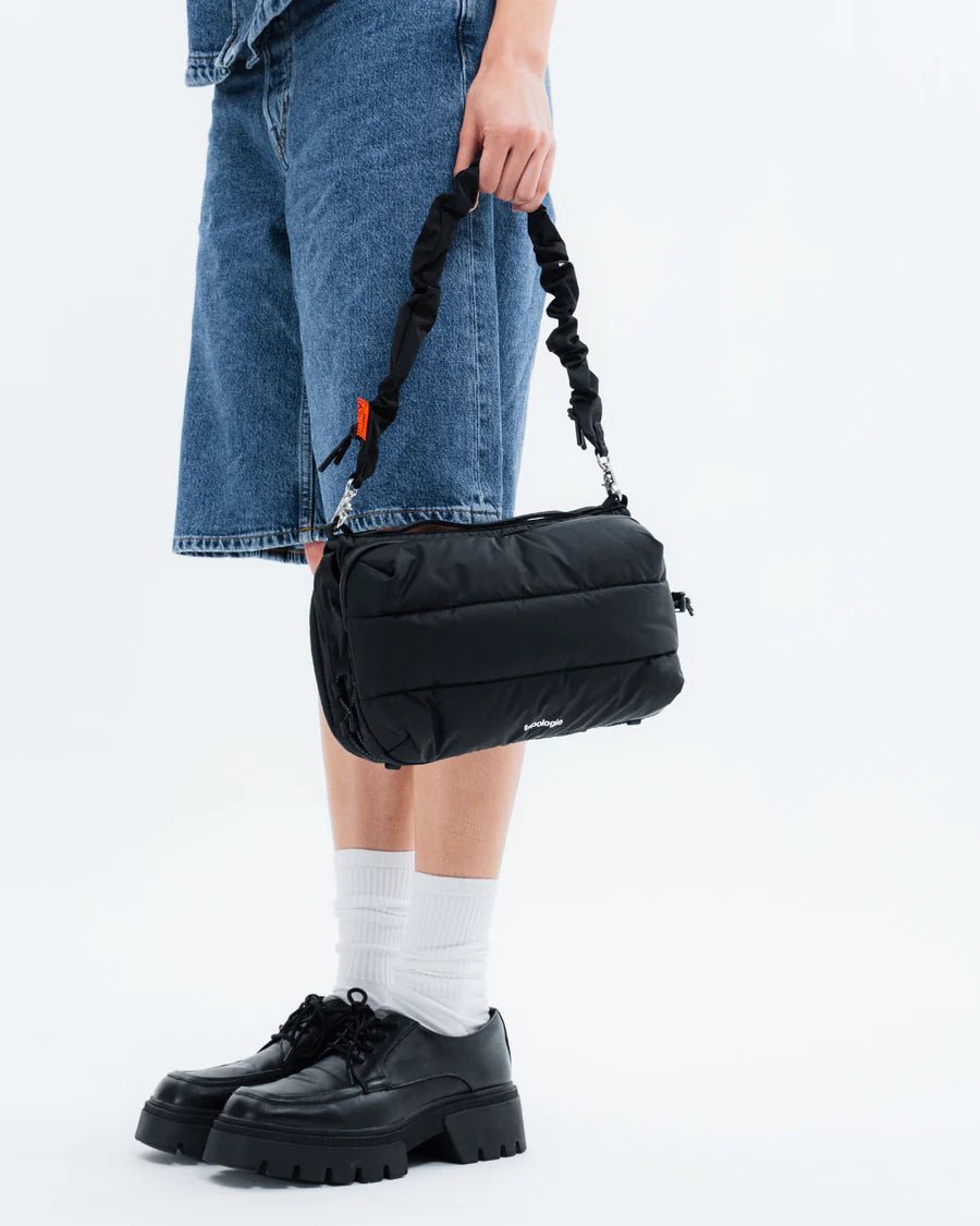 Topologie Bottle Sacoche Large - Black (Puffer) - Kubanna