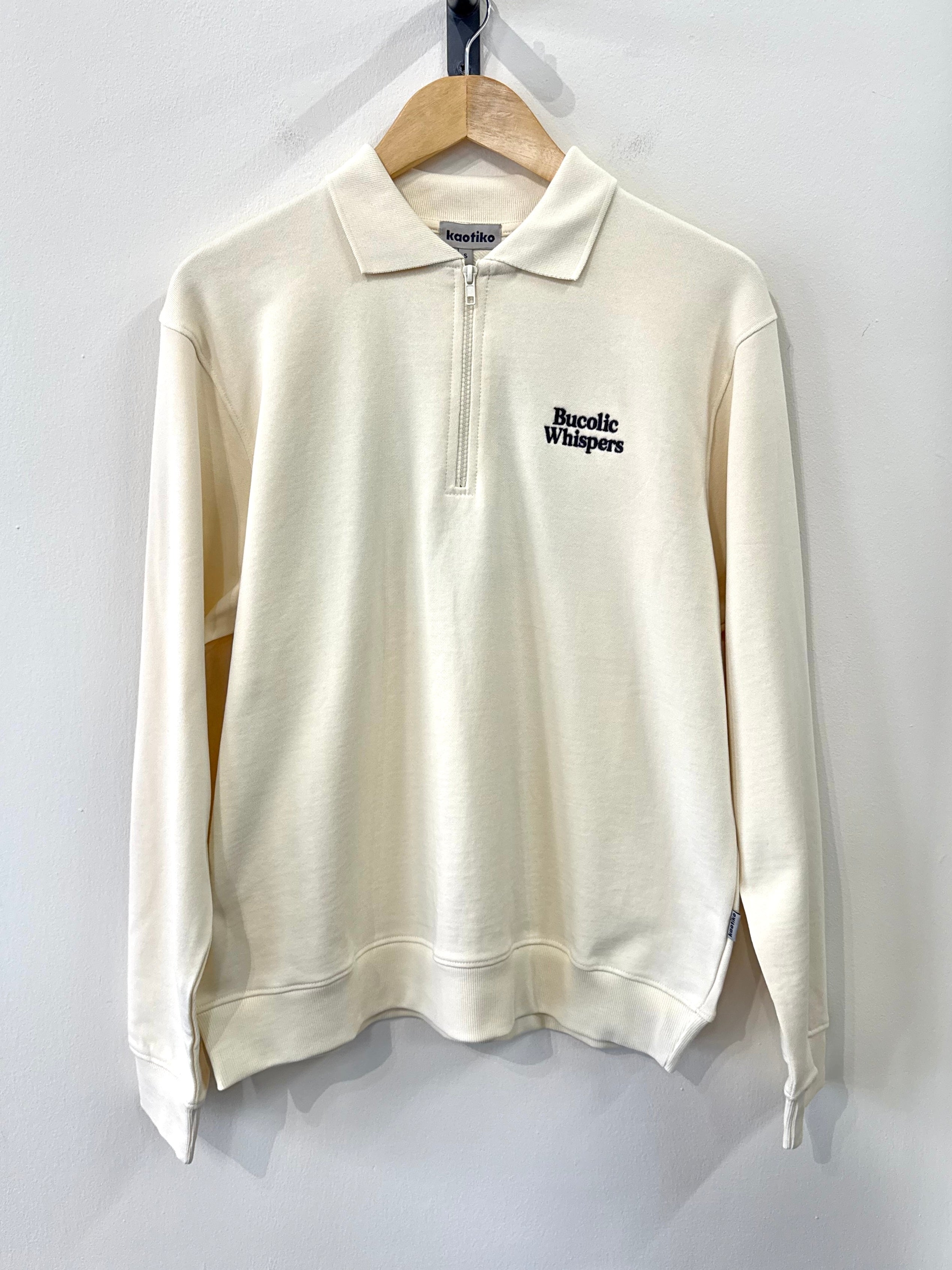 Kaotiko | Bucolic Whispers Zip-up Sweater - Ivory