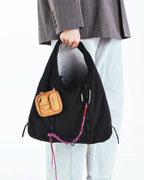 Topologie Cloud Hobo Bag Small - Black Tech Sateen