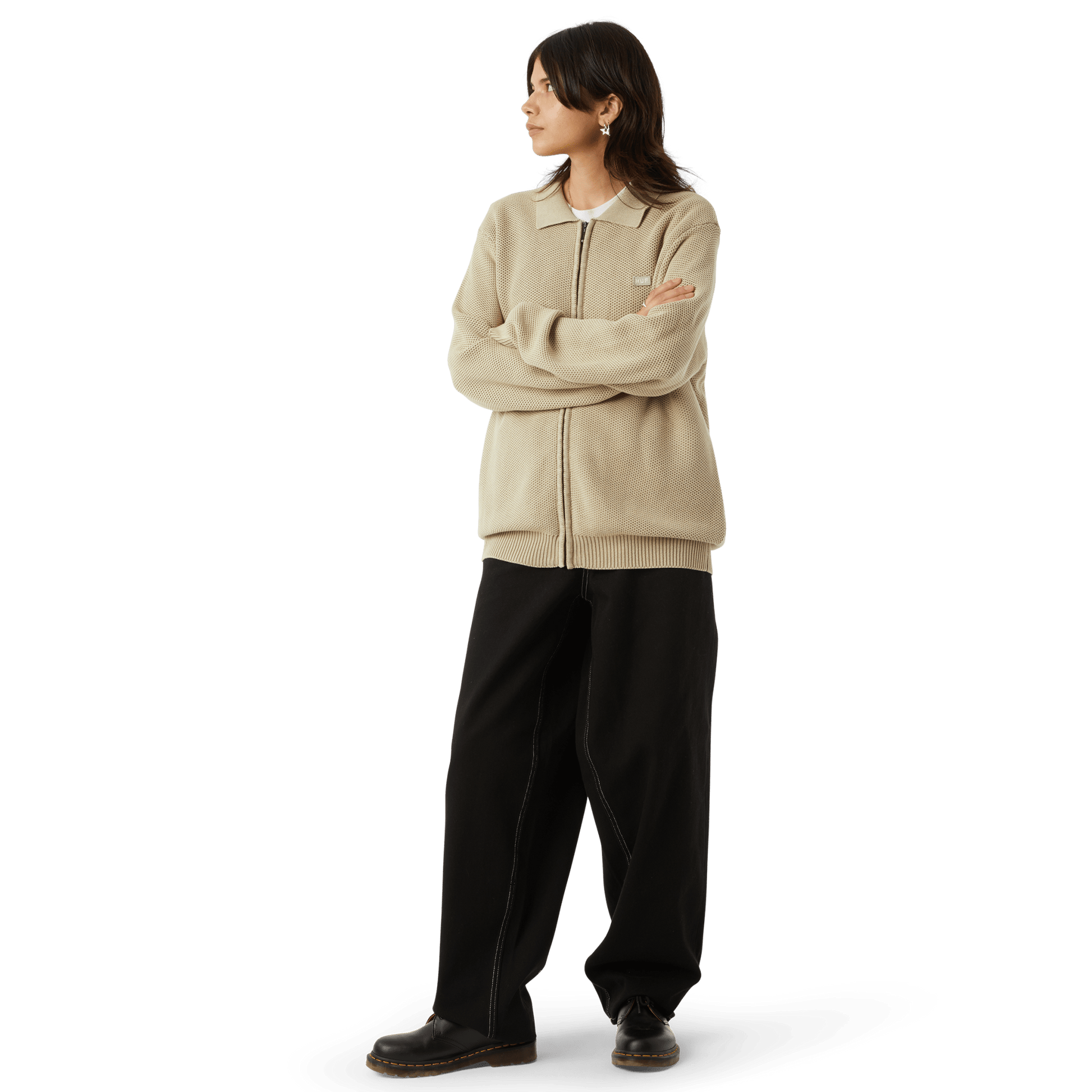 HUF Cromer Pants Black White