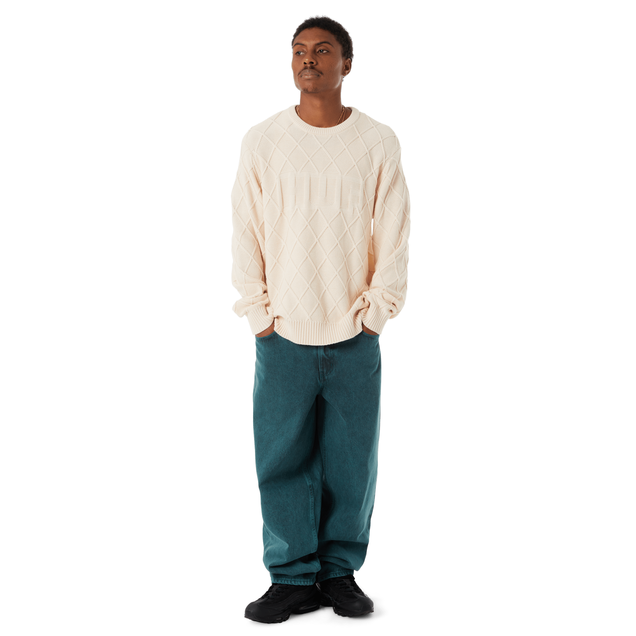 HUF CROMER WASHED PANT - Sea Green - Kubanna