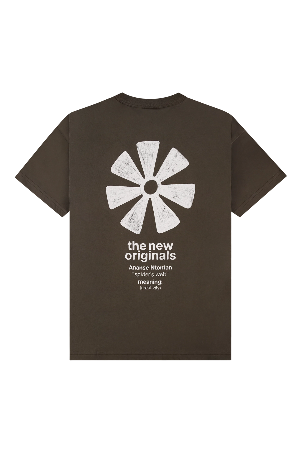 The New Originals Ananse Adinkra Tee - Acid Brown - Kubanna