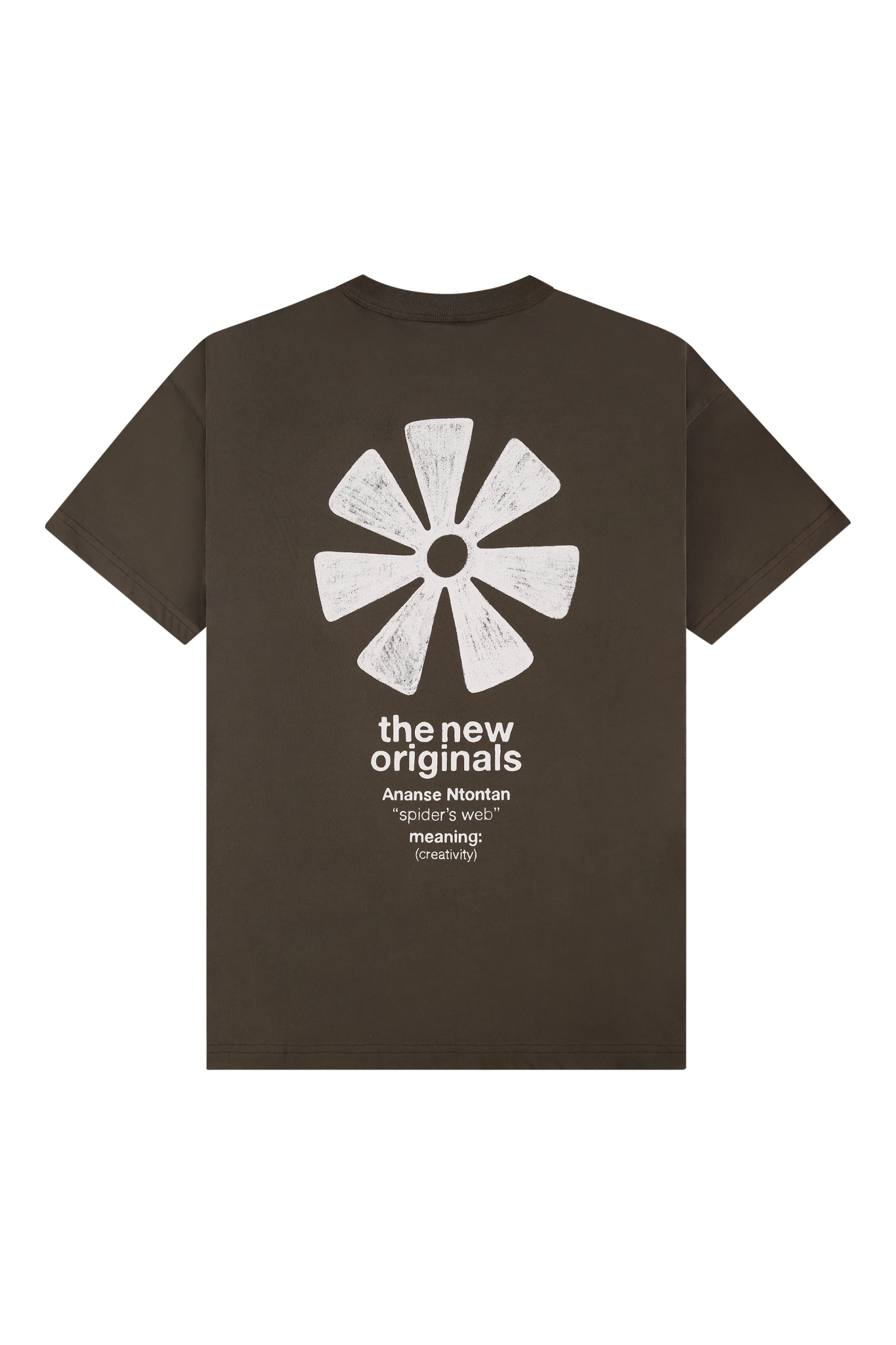 The New Originals Ananse Adinkra Tee - Acid Brown - Kubanna