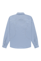 The New Originals Checkered Curve Shirt - Light Blue - Kubanna