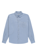 The New Originals Checkered Curve Shirt - Light Blue - Kubanna