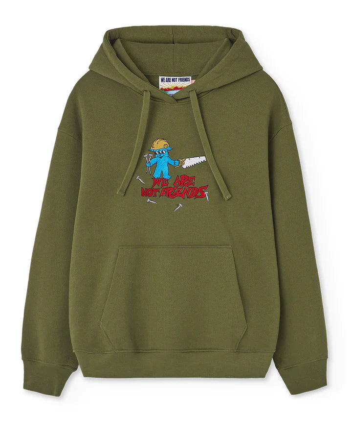 WANF Cute Worker Hoodie - Camo Green