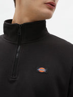 Dickies | Oakport Quarter Zip Sweater - Black