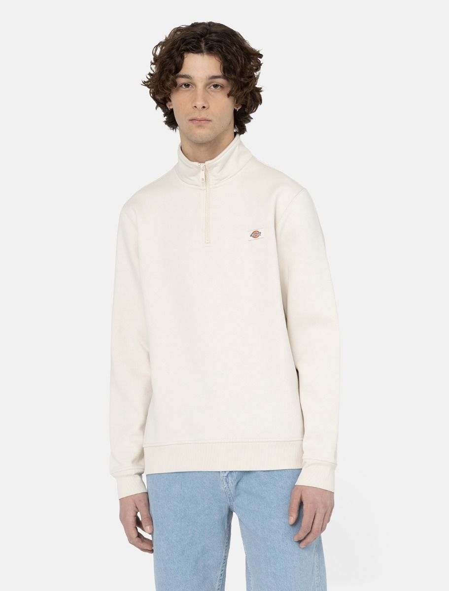 Dickies | Oakport Quarter Zip Sweater - Whitecap Grey