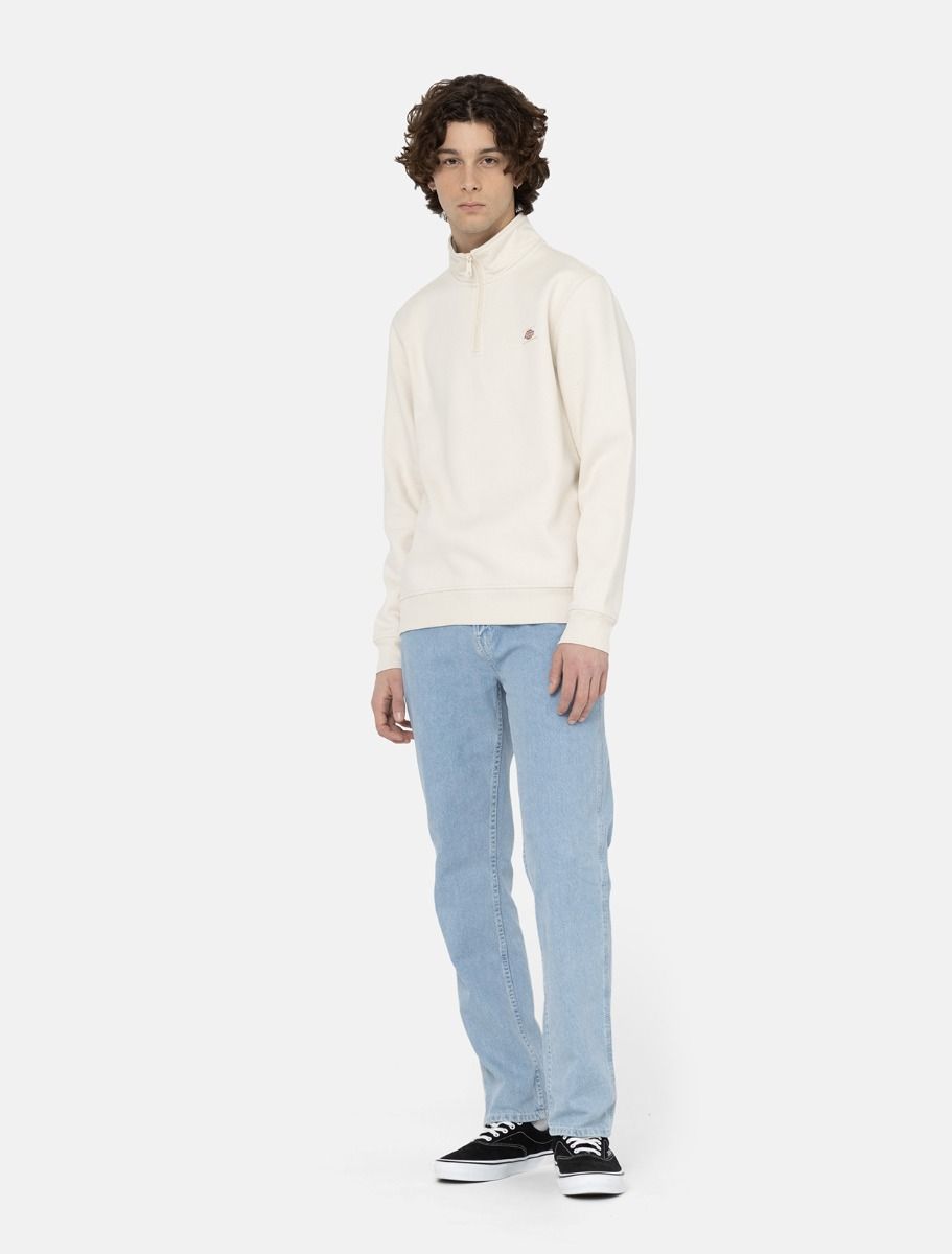 Dickies | Oakport Quarter Zip Sweater - Whitecap Grey