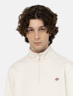 Dickies | Oakport Quarter Zip Sweater - Whitecap Grey