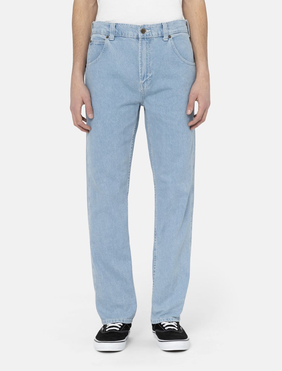 Dickies Houston Denim Trousers - Vintage Aged Blue - Kubanna