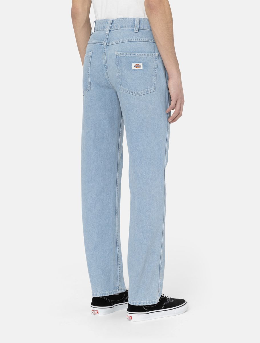 Dickies Houston Denim Trousers - Vintage Aged Blue - Kubanna